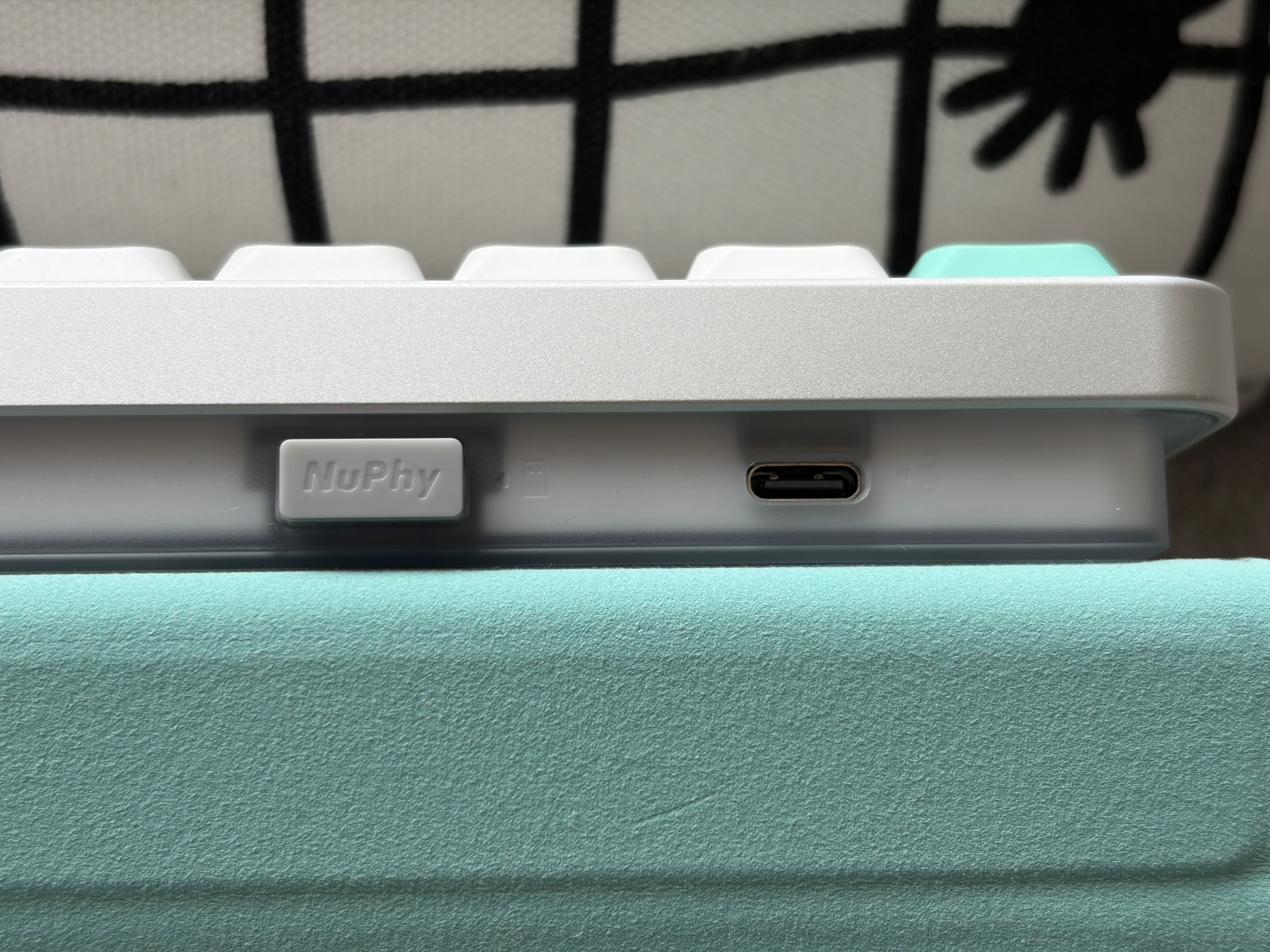 NyPhy Air V3 65 rear panel showing the dongle and USB-C socket